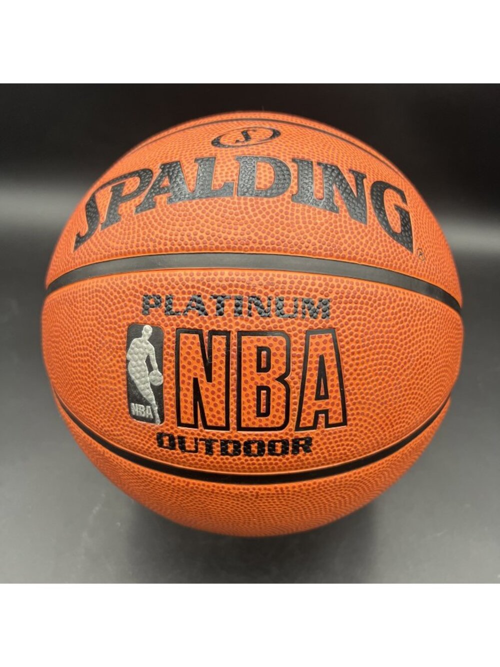 RARE SPALDING PLATINUM NBA OUTDOOR BASKETBALL BALL SIZE 7 NEW NOS